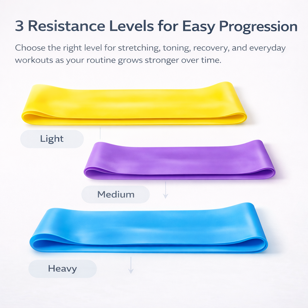 NIUTA 3-Pack Flat Stretch Resistance Bands photo 7
