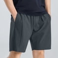 thumbnail image 2 of Men's Athletic Workout Shorts 8" Inseam Mesh Side Vents Performance Short Pants for Running Training Exercise Lightweight Quick Dry Breathable Fitness with Pockets, 2 of 5