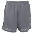 thumbnail image 3 of Augusta S Girls Shockwave Shorts Graphite/White 963, 3 of 5