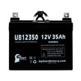 thumbnail image 2 of 2x Pack - Pride LEGEND SCOOTER Battery Replacement - UB12350 Universal Sealed Lead Acid Battery (12V, 35Ah, 35000mAh, L1 Terminal, AGM, SLA), 2 of 4