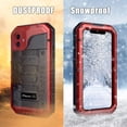 thumbnail image 5 of Funda para iPhone 11 a prueba de golpes, resistente al agua IP68, protector de pantalla incorporado, de grado militar, de metal resistente, a prueba de polvo, lluvia y nieve, para iPhone 11, funda pa, 5 of 5