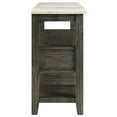 thumbnail image 4 of Bowery Hill Marble Top Wine Rack Server in White and Gray Oak, 4 of 4
