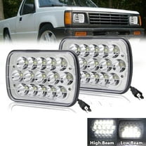 Pair 7x6" LED Sealed Headlamp HI-LO Headlights H6014/6054 Fit for Mitsubishi Might Max