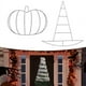 thumbnail image 3 of 2 Piezas de Calabaza de Halloween/Sombrero de de Alambre de Metal para Halloween, Navidad, Manualidades de Bricolaje, Decoraciones de Puerta de Pared de Año, 3 of 5