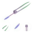 thumbnail image 3 of Unique Bargains 1 Pc 2 in 1 Eyebrow Tweezer for Bathroom Travel Hotel Green Purple Stainless Steel, 3 of 4