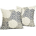 thumbnail image 2 of Navy White Pillow Covers 18x18 Set of 2 Boho Gray Polka Dot Throw Pillows Modern Trendy Print Decorative Outdoor Farmhouse Pillowcase Cushion Cover Linen Pillow Case Decor for Home Sofa Couch Bed, 2 of 5