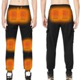 thumbnail image 5 of Ftwytp Heating Pants for Men Elastic Waist Waterproof Pants 7 Heating Zones Heated Trousers for Winter Warm Outdoor Snow Skiing Hiking Fishing Motorcycle Trouser, 5 of 5