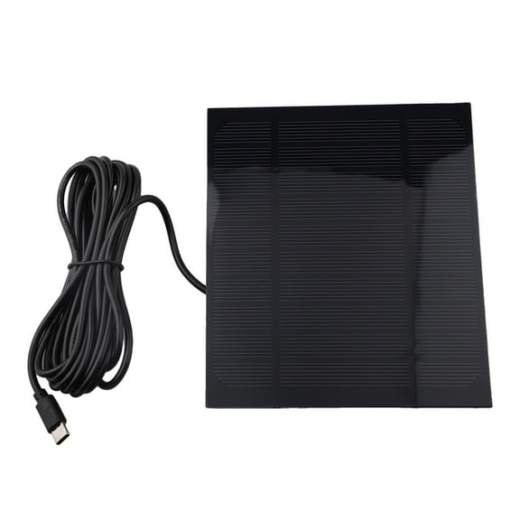 3.5W Solar Panel Charger For Phones And Cameras Garden Light Charger For Type-C Smile Home