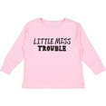 thumbnail image 3 of Inktastic Little Miss Trouble Girls Long Sleeve Toddler T-Shirt, 3 of 5