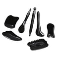 thumbnail image 4 of 7Pcs Guasha Scraping Massage Tool Guasha Board Face Lift Resin for Women Men Adults Traditional Facial Scraping Massage Tool Scraping Board Black, 4 of 9