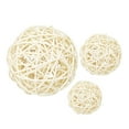 thumbnail image 4 of 2x 3 Piezas de de 60-100mm, Decoración Colgante, de Ratán para , Decoración Navideña, Colgante, Oficina, Jardín, árbol de perfecl Bola de mimbre de ratán natural, 4 of 6