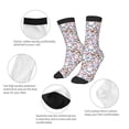 thumbnail image 3 of Fuzoiu sloth cartoon Print Kids Socks For Boys Girls,Grip Crew Socks with Non Slip,Lightweight Stretch Crew Socks,Toddlers Crew Boot Socks, 3 of 5