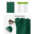 thumbnail image 6 of Emerald Green Rhombus Plaid Tie Up Curtains for Kitchen Bathroom Bedroom Windows 63 Inch Length, Classic Modern Geometric Abstract Art Balloon Drape Curtains Shade Rod Pocket Curtain Panel, 52"x63", 6 of 7