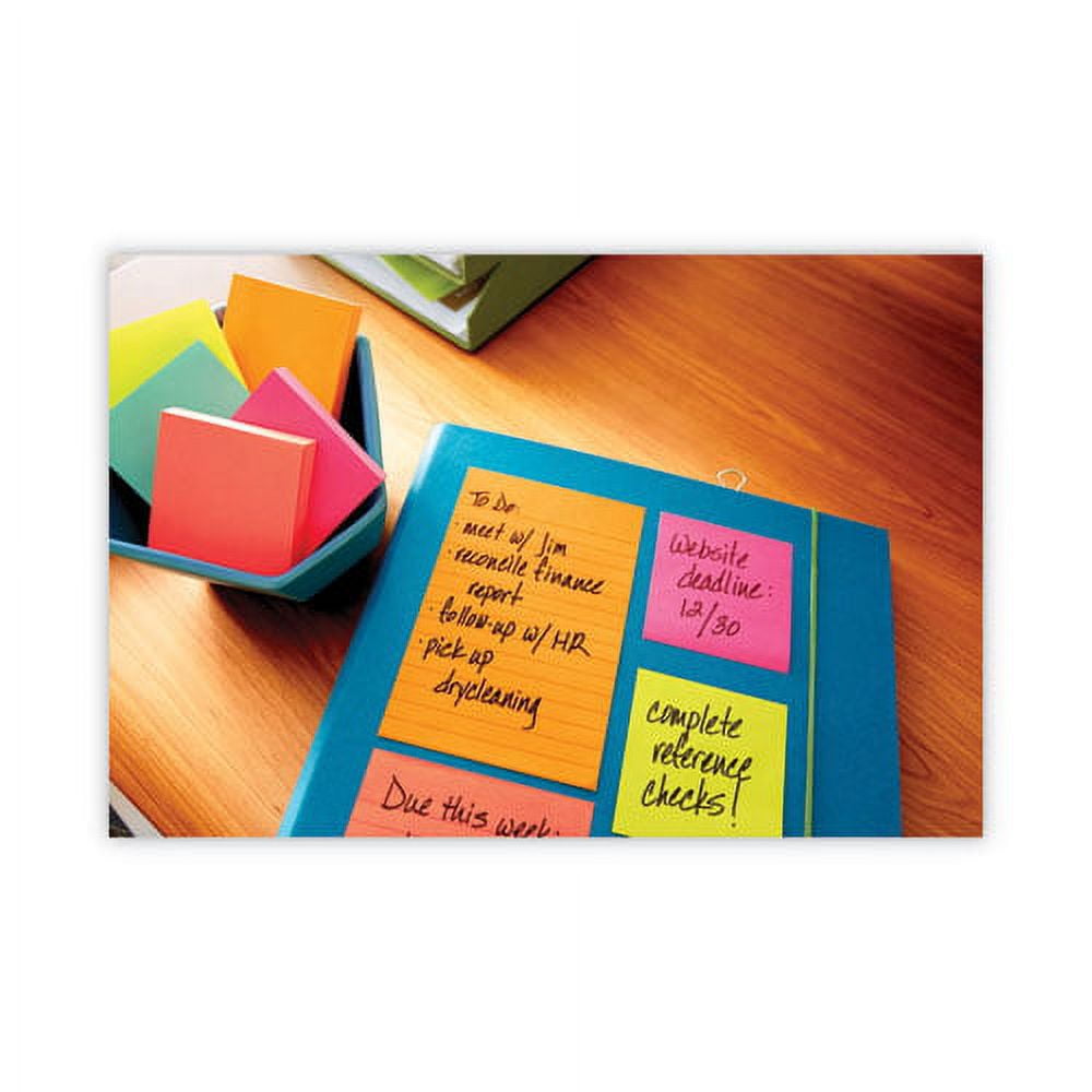Original Pads in Poptimistic Collection Colors, Note Ruled, 3" x 3", 100 Sheets/Pad, 6 Pads/Pack | Bundle of 10 Packs