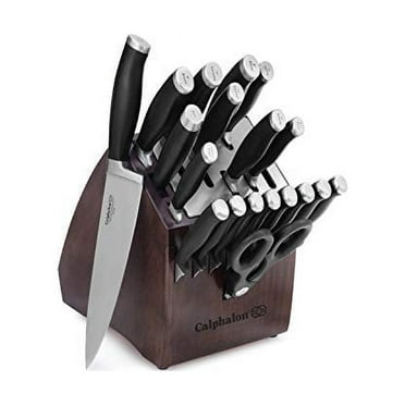 Calphalon Contemporary Self-Sharpening 20-Piece Knife Block Set with SharpIN Technology, Black
