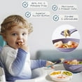 thumbnail image 2 of TRARIND Suction Plates for Toddlers, Silicone Plates with Suction for Baby Divided, Baby Spoon Fork Set for Toddler Baby Dishes Kids Plates Dishwasher Safe, 2 of 7