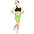 thumbnail image 2 of Stretch Is Comfort Girl's Nylon Spandex Stretch Booty Shorts | Child Size 2 -12, 2 of 6