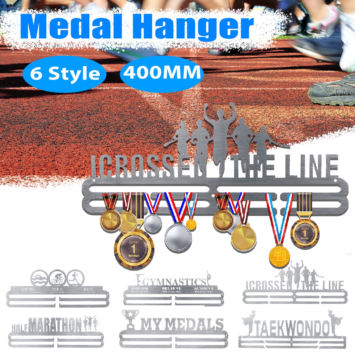 Triathlon Medal Holder Many Colour Choices Hanger Includes all Fixings 