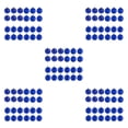 thumbnail image 1 of relayinert 24pcs/set Wide Application Wedding Party Home Decor Durable And Reliable blue 5Set, 1 of 6