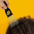 thumbnail image 3 of Peine de metal Unique Bargains Peine de cabello africano Peine afro para mujeres y hombres 6.89"x2.20", 3 of 7