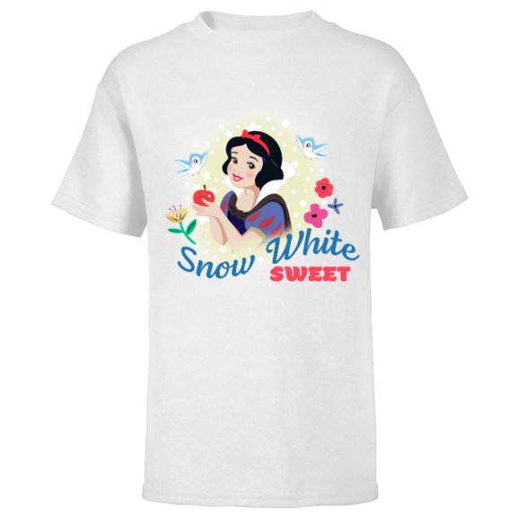 Disney Snow White & The Seven Dwarf's Sweet - Short Sleeve T-Shirt for Kids - Customized-White