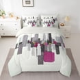 thumbnail image 2 of jejeloiu Retro Graffiti Artwork 7-Piece Twin Bedding Sets,Colorful Geometric Bedding Comforter Set For Girls Teens Reversible, 2 of 8