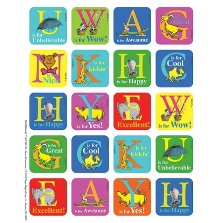 - DR SEUSS ABC THEME STICKERS