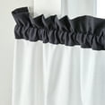 thumbnail image 2 of SKL Home Marrisa Tier Curtain Pair, Black, 56x36, 2 of 5