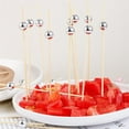 thumbnail image 4 of SharkTRUE 100 pcs Disposable Bamboo picks Food Fruit Cocktail Handmade Toothpicks, 4 of 8