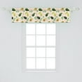 thumbnail image 2 of Ambesonne Avocado Window Valance, Whole Sliced Fruit, 42" x 12", Champagne and Multicolor, 2 of 3