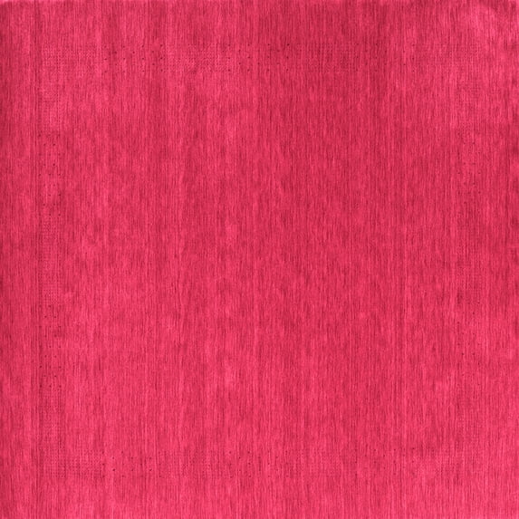Ahgly Company Indoor Square Abstract Pink Contemporary Area Rugs, 6' Square