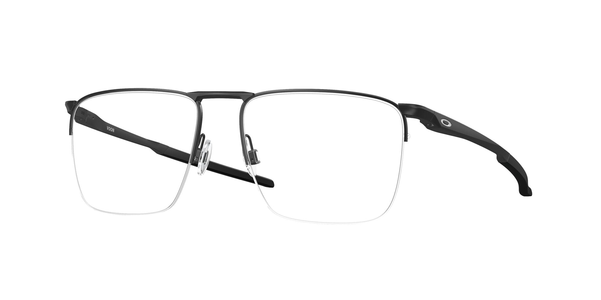Oakley Men's Size 55 Voon Optical Glasses, Satin Black/Demo Lens