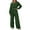 Green, variant on Sweatsuits Women 2 Piece Outfit Jogger Set Sweatshirt Top and Loose Fit Wide Leg Pants Tracksuit Set Trouser Suit Casual Fitness Set Sports Suit Valentine's Day