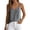 Dark Gray, variant on Women's Cotton Spaghetti Strap Tank Top Summer Loose Fit V-Neck Button Up Cami Shirts Comfy Casual Sleeveless Going Out Tops White