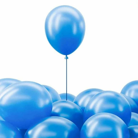 12" Helium-Quality Natural Latex Balloons – 10 Baloons, Blue, Safe for Age 8  – Classic Party  Event Decorations: 1CT