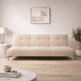 thumbnail image 2 of Sofa Cama Reclinable El Bazar Store Vegas Terciopelo Beige Futon 3 posiciones Sala, 2 of 6