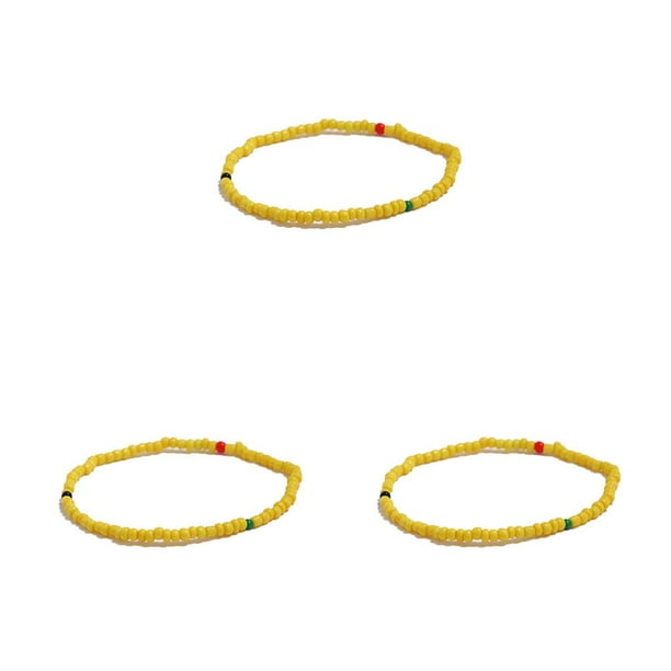 Tobillera Sonducket Tobilleras con cuentas de arroz coloridas Multiusos