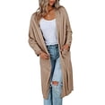 thumbnail image 2 of Womens Long Sleeve Open Front Cardigan Sweaters Lightweight Casual Knit Sweater Coats Long Cardigan, 2 of 6