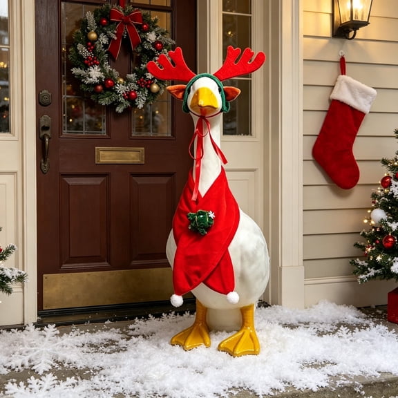 XGFHYJEH christmas Porch Goose Outfits Clearance, Porch Goose Clothes for Porch Goose, Porch Goose Accessories, Goose Costume Clothing for Outdoor Outside Front Porch Garden Yard Lawn