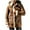 Khaki, variant on CHEEREAM Winter Coats for Men Shearling Leather Coat Faux Suede Sherpa Lined Heavyweight Flight Bomber Sheepskin Coats with Hooded Wine M