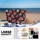 thumbnail image 5 of Easygdp Red Rose Flower Bolsa de Viaje de Playa de Gran Capacidad, Bolsa Tote Perfecta para la Playa, Escapadas de Fin de Semana y Viajes, 5 of 7