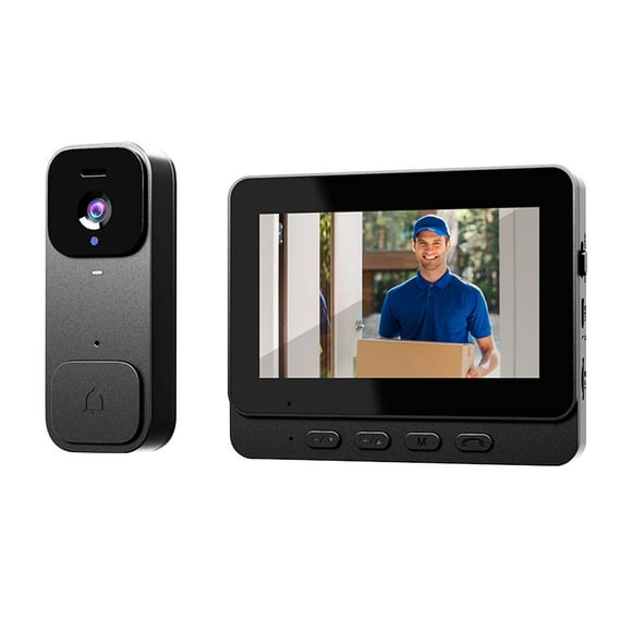 Intelligent Visual Doorbell Wireless Visual Doorbell 4.3 Inch Display Screen Home Intelligent Two-way Intercom Video Monitoring