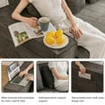 thumbnail image 5 of Vicluke Memory Foam 3 Seater Sofa Couch, Convertible Sleeper Sofa Bed w/Corduroy Fabric, Side Pockets, Foldable Upholstered Compressed Sofa Bed for Living Room, Apartment No Assembly Required (Grey), 5 of 9
