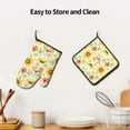 thumbnail image 6 of Bingfone Autumn Theme Print Oven Mitts Pot Holders Set 2 PCS for Kitchen for Cooking Grilling Baking BBQ Pot Holders Cook Essentials, 6 of 7