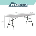 thumbnail image 2 of Peakform 6 Foot Rectangle Folding Table, Indoor/Outdoor Requisite, White (80919), 2 of 17