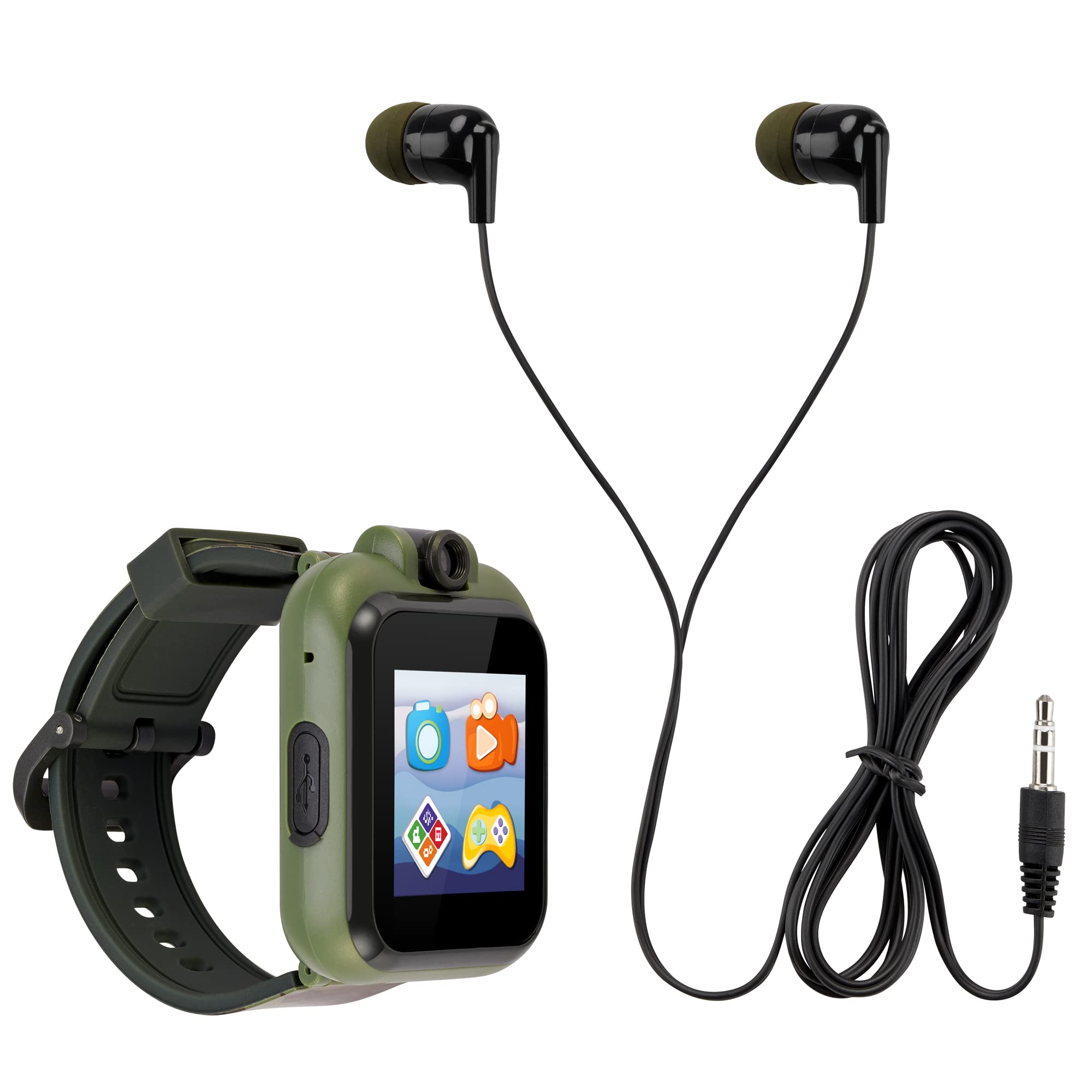 Playzoom Kids Smartwatch Earbuds Set: Dark Green Singapore Ubuy