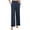 Navy, variant on Asklazy Womens Wide Leg Pants Comfy Lounge Pajamas Loose Fit High Waisted Sweatpants Yoga with Pockets,US Size,S,Light Coffee