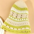 thumbnail image 3 of YooGuoGuo Women Fashion Crochet Bucket Hat Cute Knit Fisherman Caps for Outdoor Fall Spring Striped Beanies Cloche Hats, 3 of 5