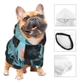 thumbnail image 3 of Balery Black Panther Floral Illustration Sudadera con Capucha para Perros Pequeños – Ropa para Mascotas, Disfraz para Perros y Gatos, Ideal para Fiestas y Cosplay-XX-Large, 3 of 7