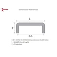 thumbnail image 3 of Richelieu BP228812195 12" Center To Center Wire Cabinet Pull From The Expression, 3 of 4